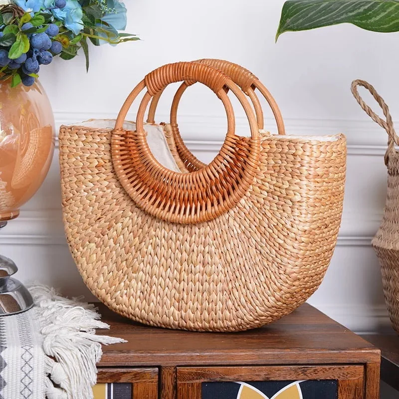 Mini Sac de plage en Rotin  Bebla
